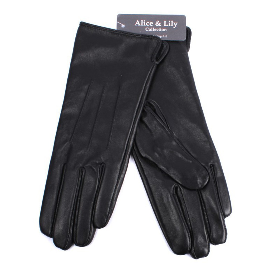 Shackelford classic 3 point style glove in genuine leather  black glove S,L. STYLE:S/LL4182BLK image 0